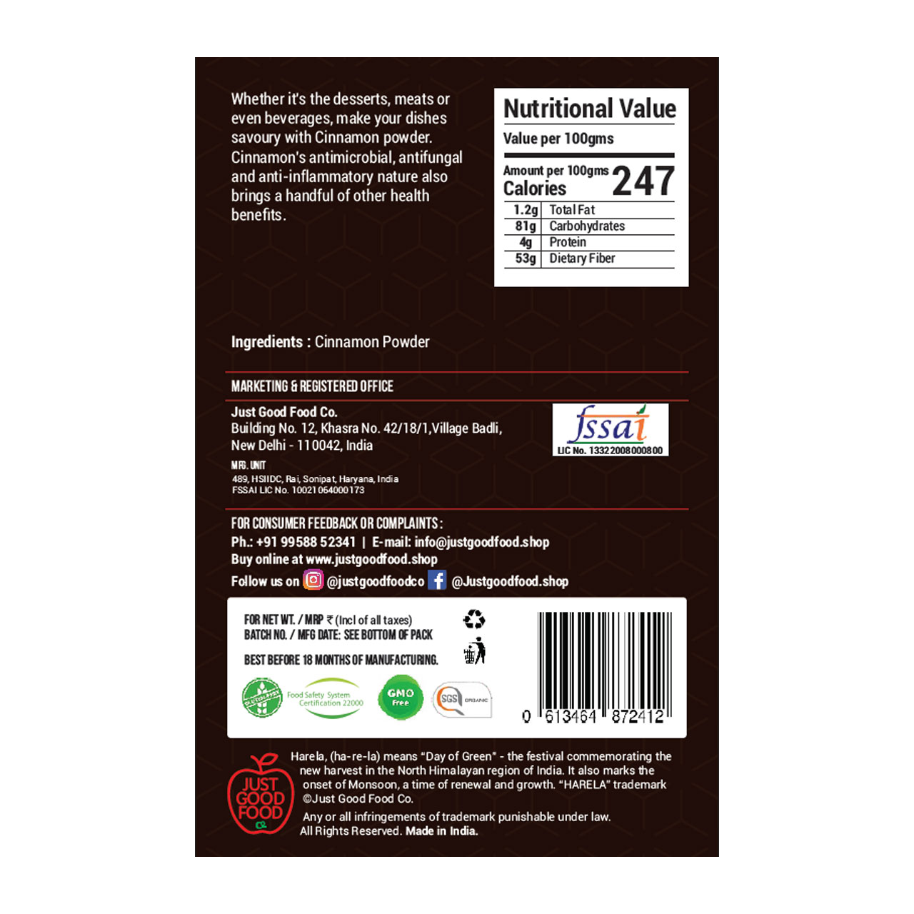 Mix Spice | Cinnamon/Dalchini | Clove/Long | Cumin/Jeera | Pack of 3 - Image 3