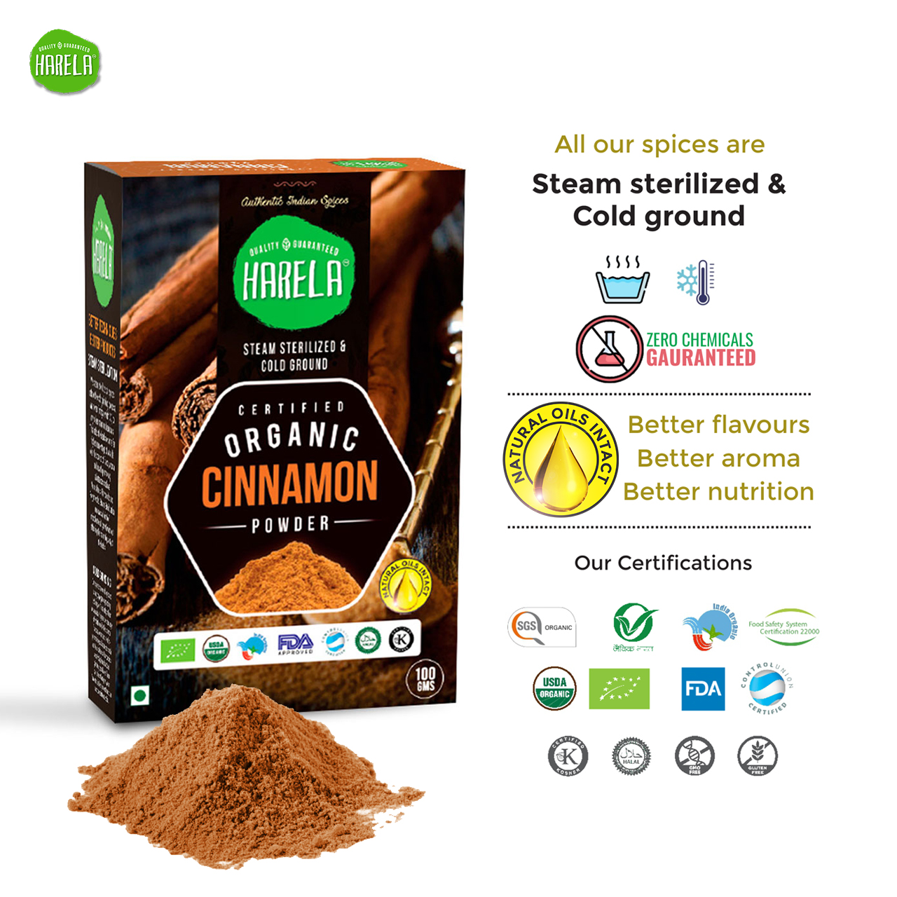 Mix Spice | Cinnamon/Dalchini | Clove/Long | Cumin/Jeera | Pack of 3 - Image 2