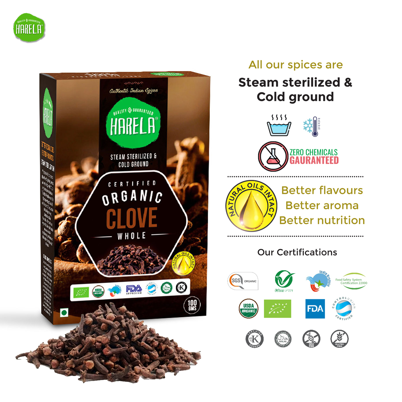 Mix Spice | Cinnamon/Dalchini | Clove/Long | Cumin/Jeera | Pack of 3 - Image 4