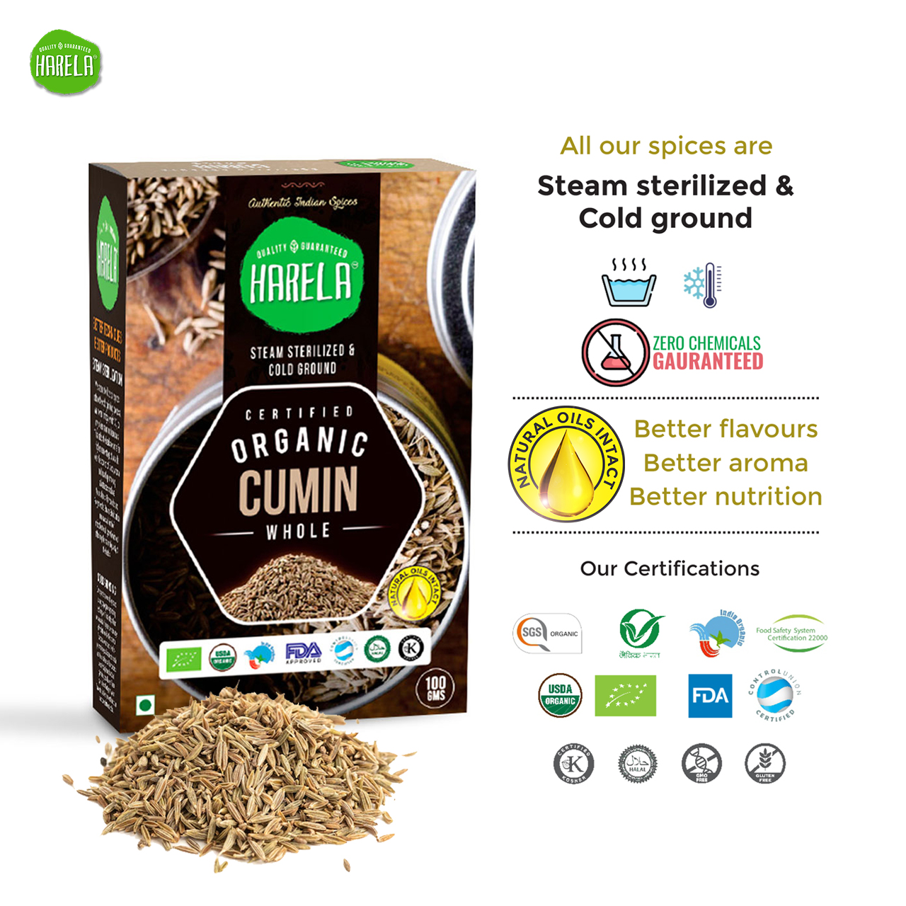 Mix Spice | Cinnamon/Dalchini | Clove/Long | Cumin/Jeera | Pack of 3 - Image 6