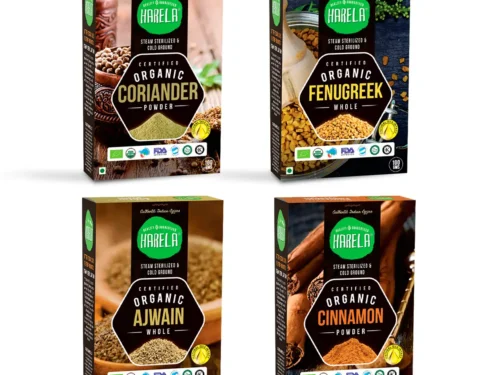 Mix Combo Whole & Podwer | Ajwain | Cinnamon | Fenugreek | Coriander | Pack of 4