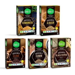 Whole Spices Combo | Ajwain | Black | Clove | Cumin | Fenugreek | Pack of 5