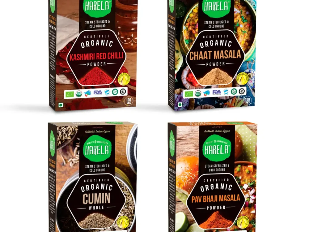 Chat Masala | Cumin | Pav Bhaji | Kashmiri Red Chili | Pack of 4