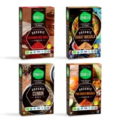 Chat Masala | Cumin | Pav Bhaji | Kashmiri Red Chili | Pack of 4