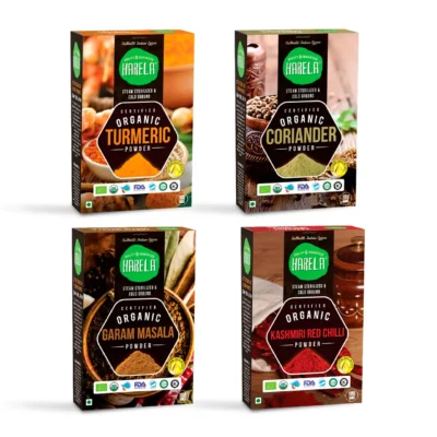 Coriander | Turmeric | Garam Masala | Kashmiri Red Chilli | Pack of 4