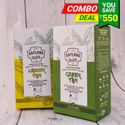 Lemon Tea & Green Tea With Honey-Pack of 2