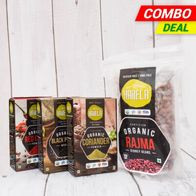 Refried Beans Combo Pack - (Rajma, Pepper Corns, Cinnamon, Red Chili,  Coriander)