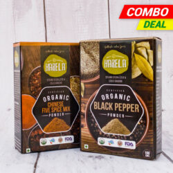 Daily Essentials Combo Pack - (Chinese Five Star Spice Mix, Black Pepper Powder)