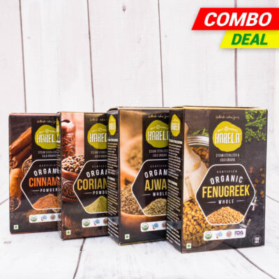 Daily Essentials Combo Pack - (Ajwain, Cinnamon, Fenugreek, Coriander)